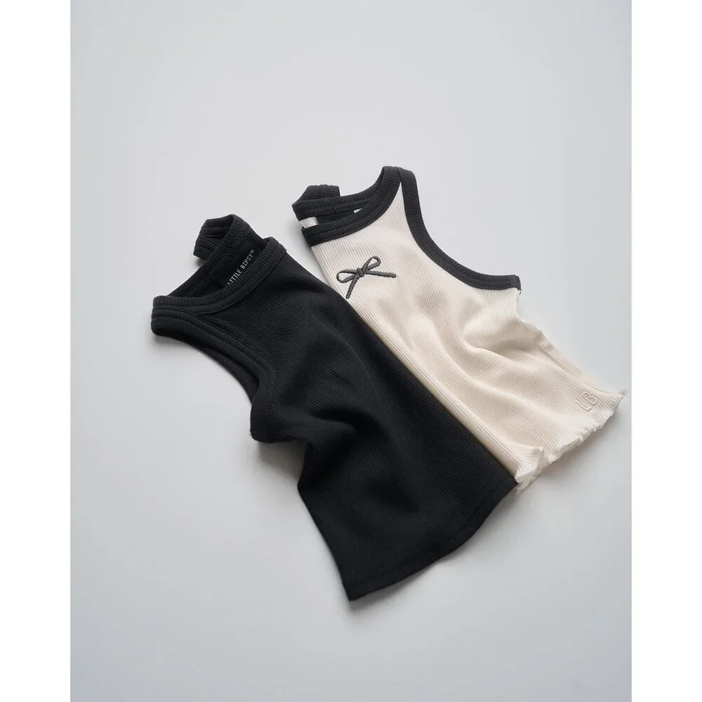 Bow Ribbed Tank - Vanilla - Picture 10 of 12